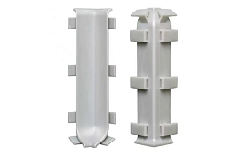 Угол внутренний Bonkeel из ПВХ для алюминиевого плинтуса AL80, серый